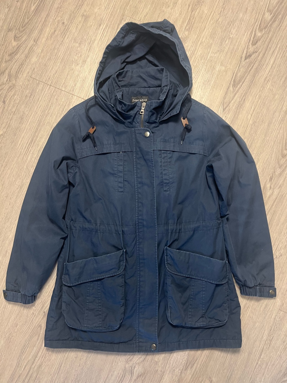 Dami Wear Women's Navy Hooded Anorak Jacket